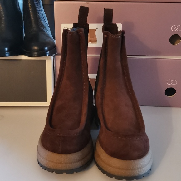 Calia Samie Moc Toe Boot Women's  Suede Ankle Boots Size: 6 - Picture 1 of 9